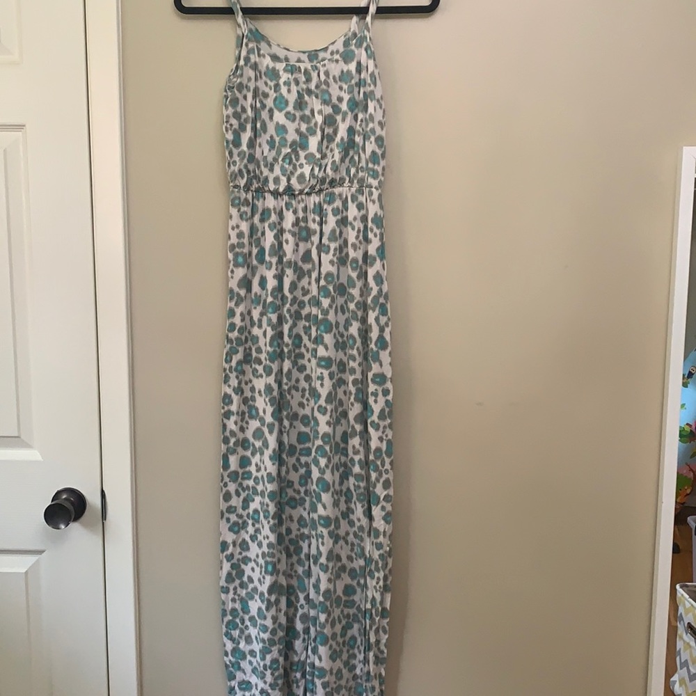 Leopard print maxi dress